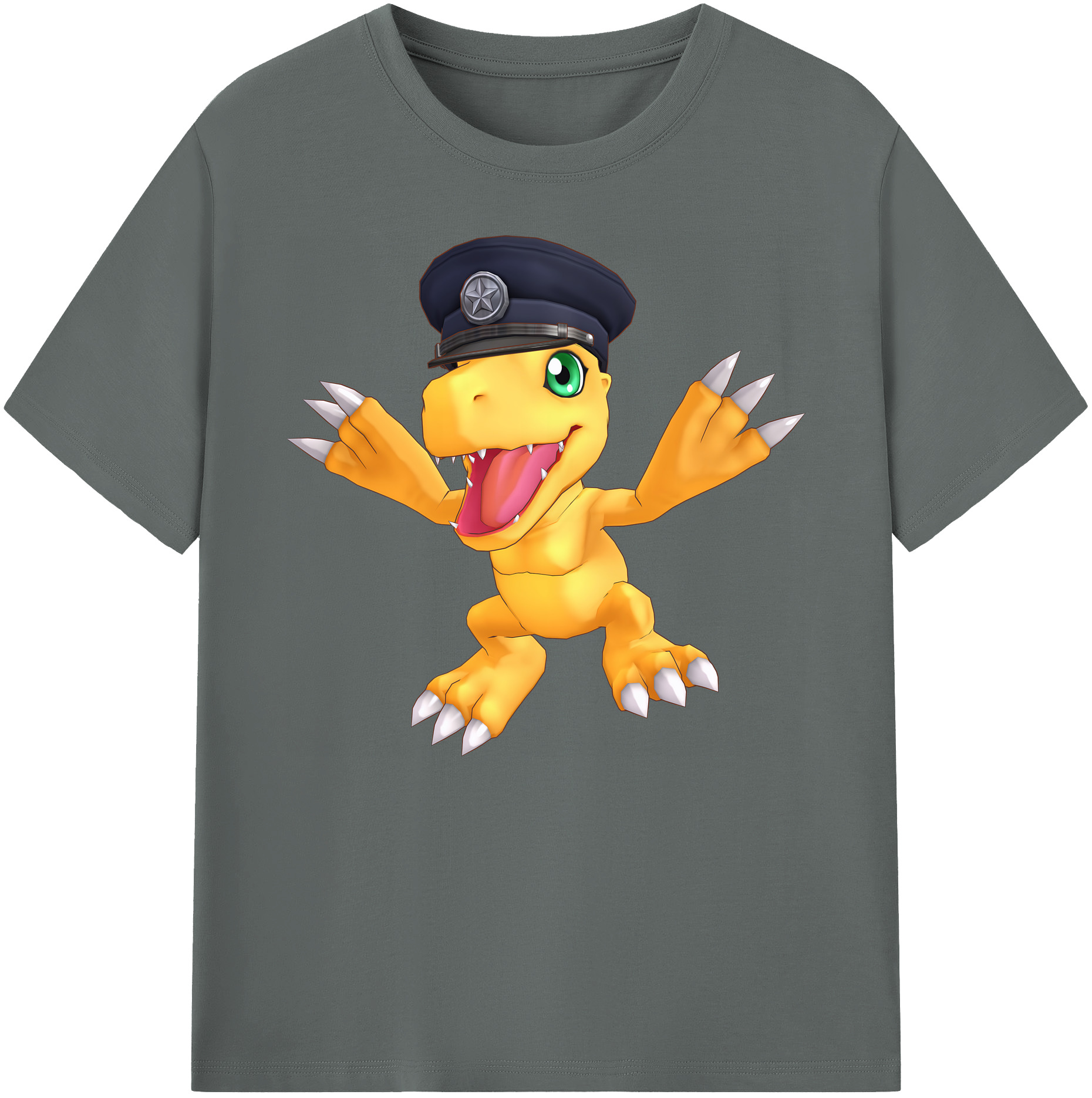 （画像用） Digimon デジタルモンスター/デジモン 綿100％ メンズ半袖Tシャツ｜肌触りやわらか＆通気性